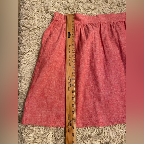 Large Loft Linen Skirt pull on dirndl skirt with pockets - Picture 6 of 9